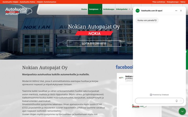 Skjermbilde av autosuhon.fi