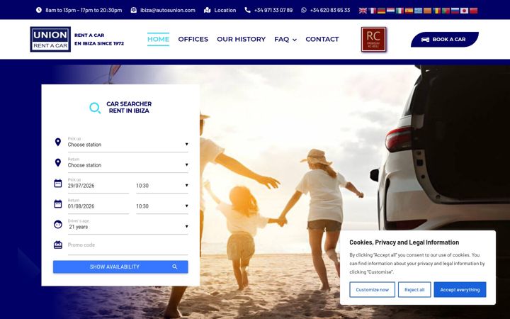Skjermbilde av autosunion.com