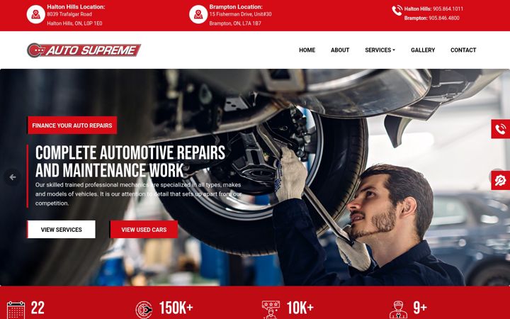 Screenshot of autosupreme.ca