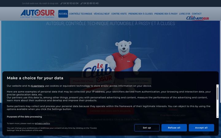 Screenshot of autosur-controle-technique.fr