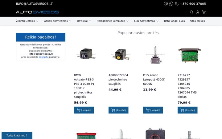 Screenshot of autosviesos.lt