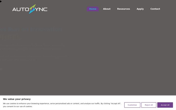 Screenshot of autosync.biz