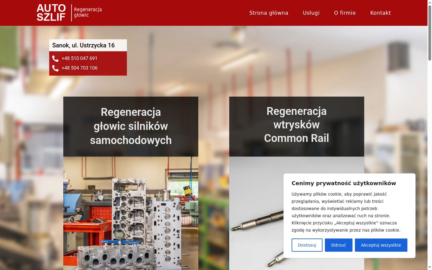 Zrzut ekranu banera zgody wyświetlanego przed jakąkolwiek interakcją