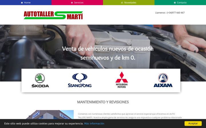 Screenshot of autotallersmarti.com