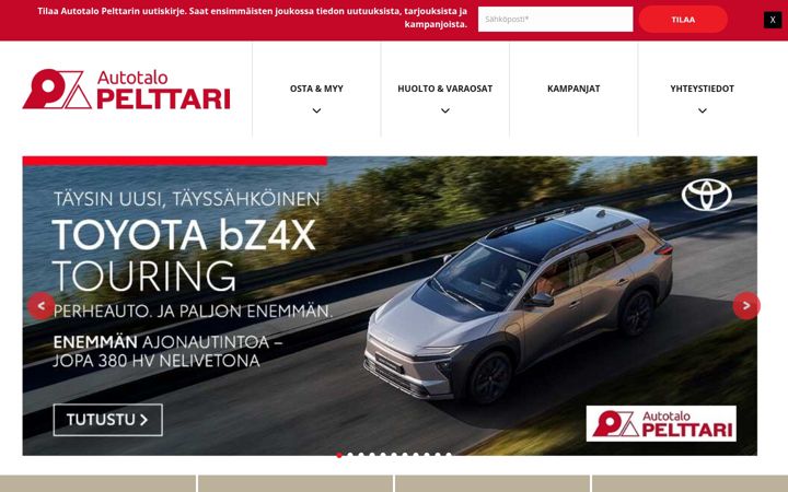 Screenshot of autotalopelttari.fi
