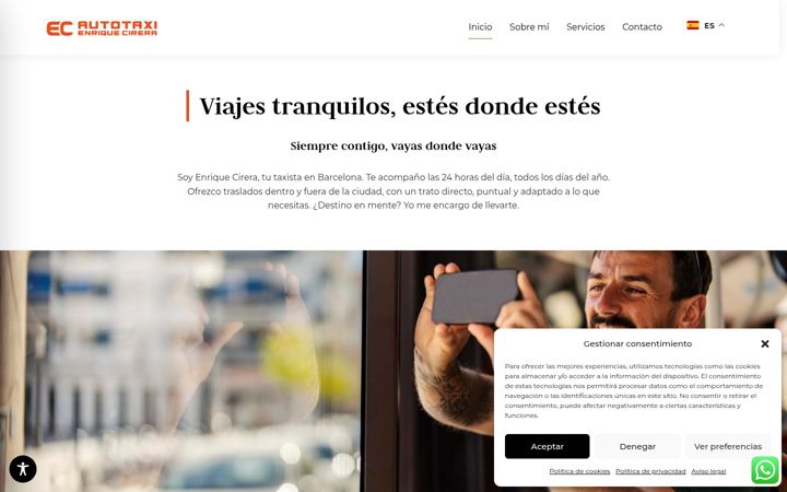 Screenshot of autotaxienriquecirera.com