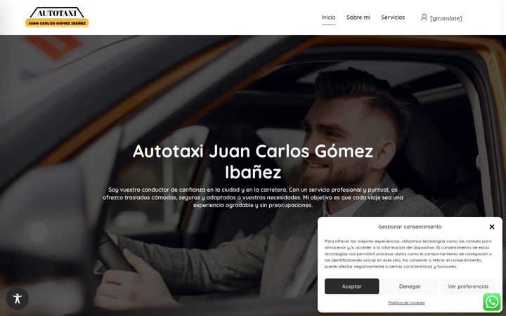 Screenshot of autotaxigomezibanez.com