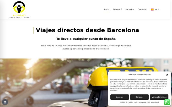 Screenshot of autotaxijuancarlos.com