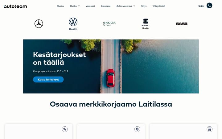 Screenshot of autoteam.fi
