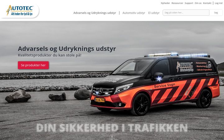 Screenshot of autotec.dk