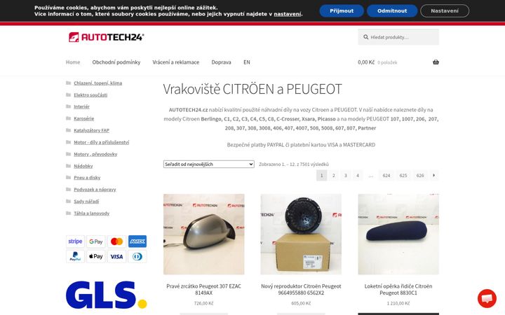 Screenshot of autotech24.cz