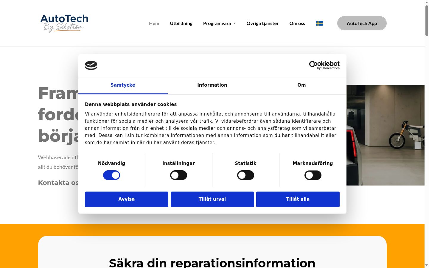 Sutikimo reklamjuostės, rodytos prieš bet kokią sąveiką, ekrano kopija