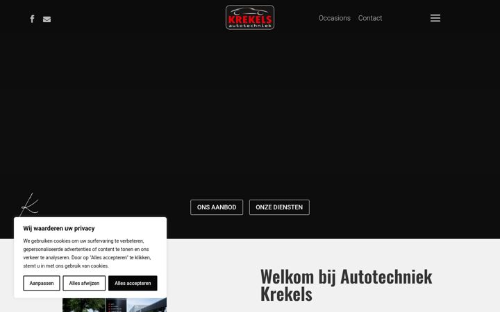 Captura de pantalla de autotechniekkrekels.nl