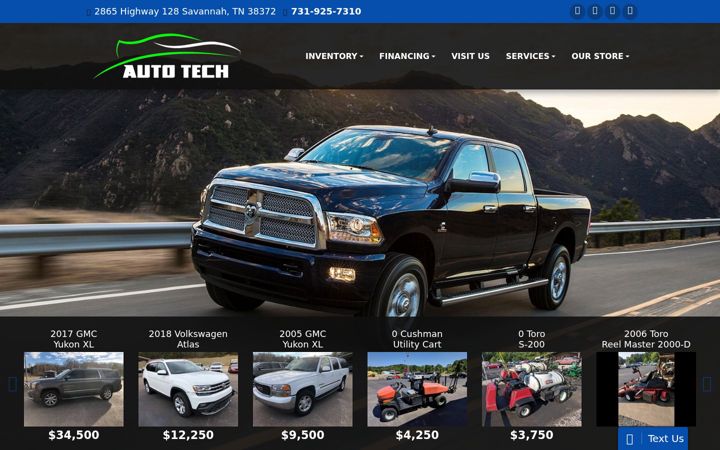 Screenshot of autotechsales.com