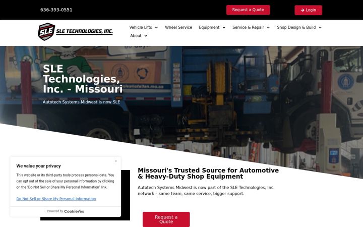 Screenshot of autotechsmw.com