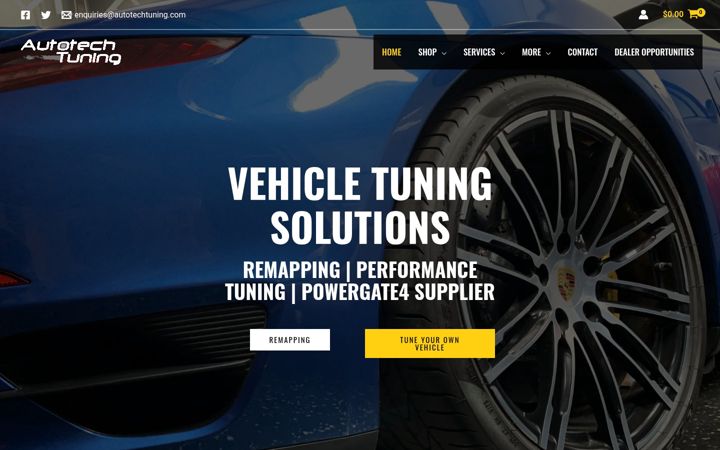 Screenshot of autotechtuningusa.co.uk