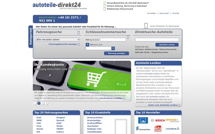 Screenshot of autoteile-direkt24.de