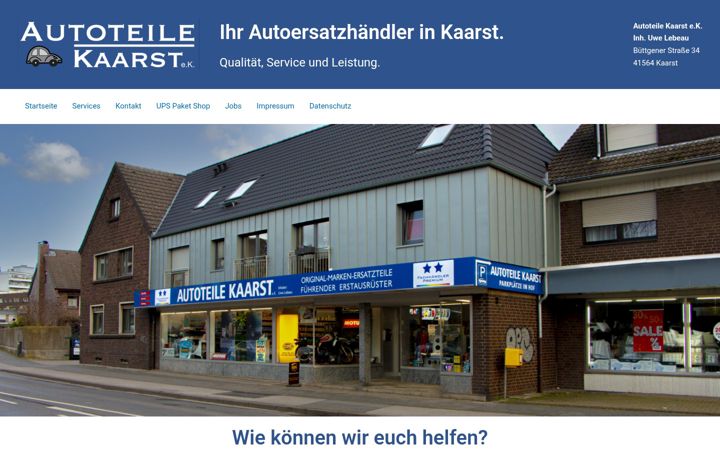 Screenshot of autoteile-kaarst.de