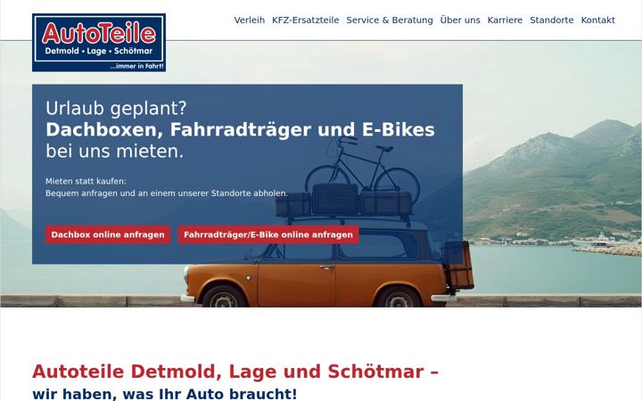 Екранна снимка на autoteile-lage.de