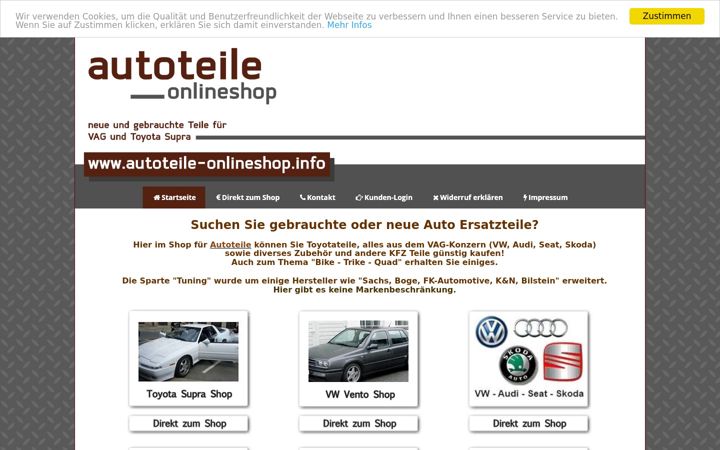Screenshot of autoteile-onlineshop.info
