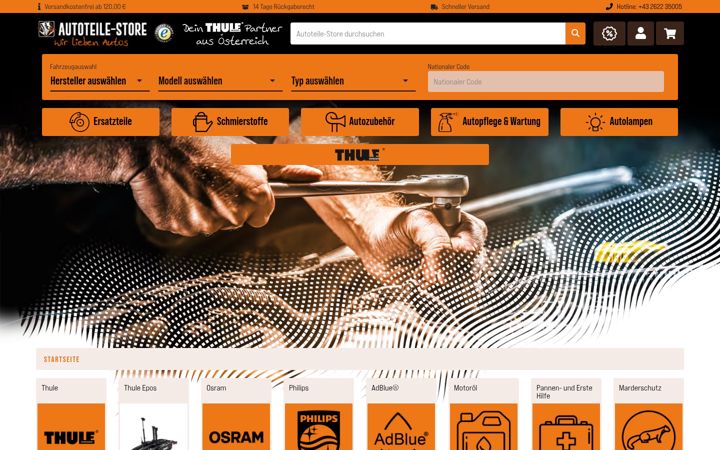 Screenshot of autoteile-store.at