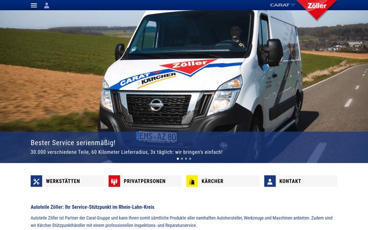 Screenshot of autoteile-zoeller.com