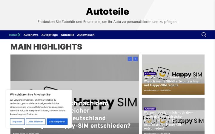 Screenshot of autoteile.com.de
