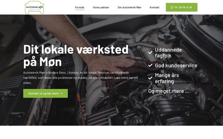 Screenshot of autoteknikmoen.dk