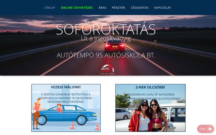 Screenshot of autotempo.hu