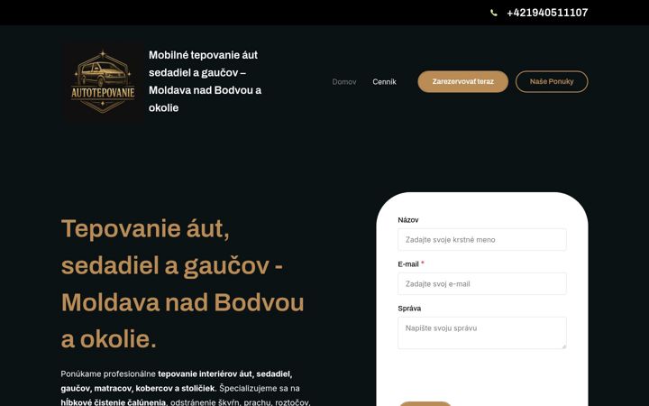 Screenshot of autotepovanie.sk