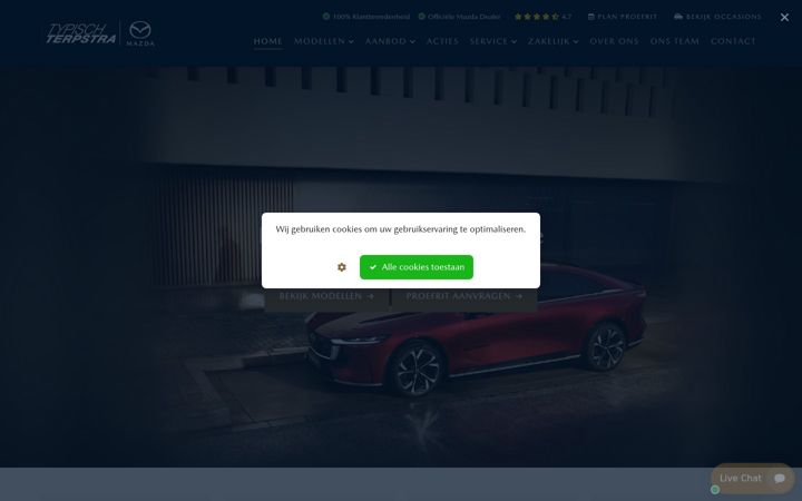 Screenshot of autoterpstra.nl