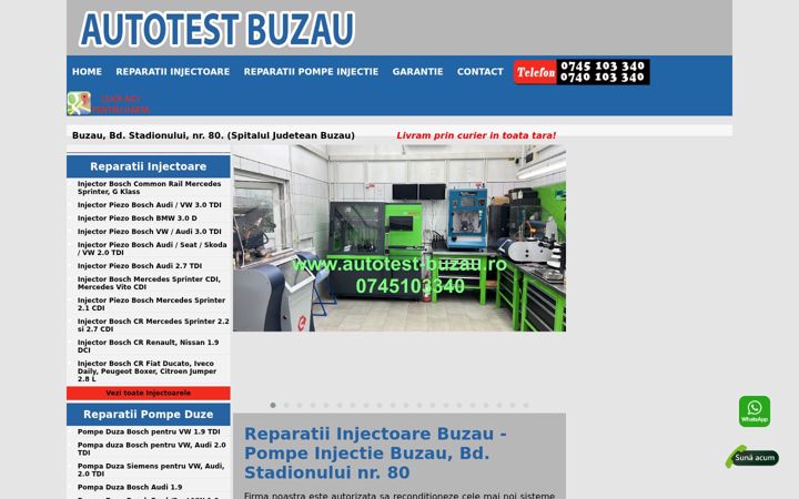 Screenshot of autotest-buzau.ro