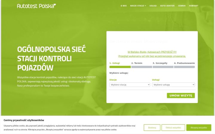 Screenshot of autotestpolska.pl