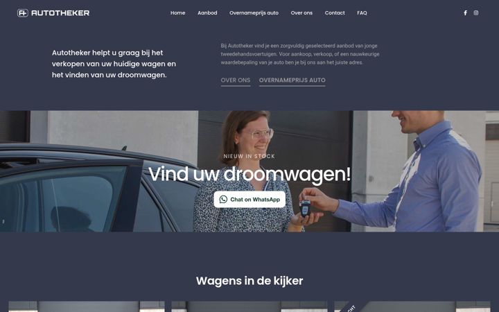 Screenshot of autotheker.be