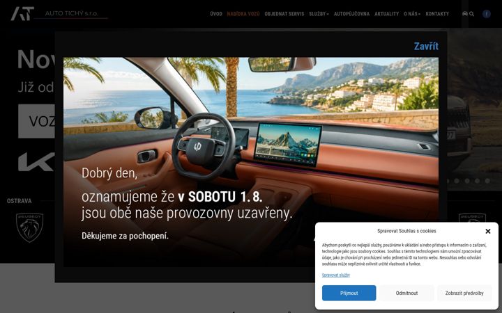 Screenshot of autotichy.cz