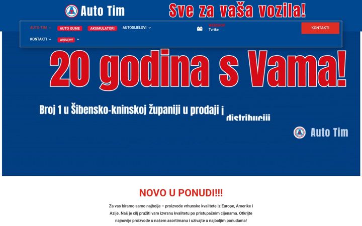 Screenshot of autotim.hr