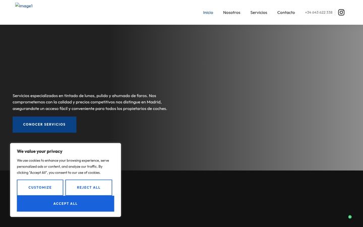 Screenshot of autotintedmadrid.es