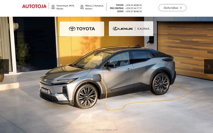 Screenshot of autotoja.lt
