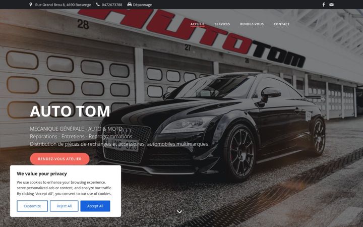 Screenshot of autotom.be