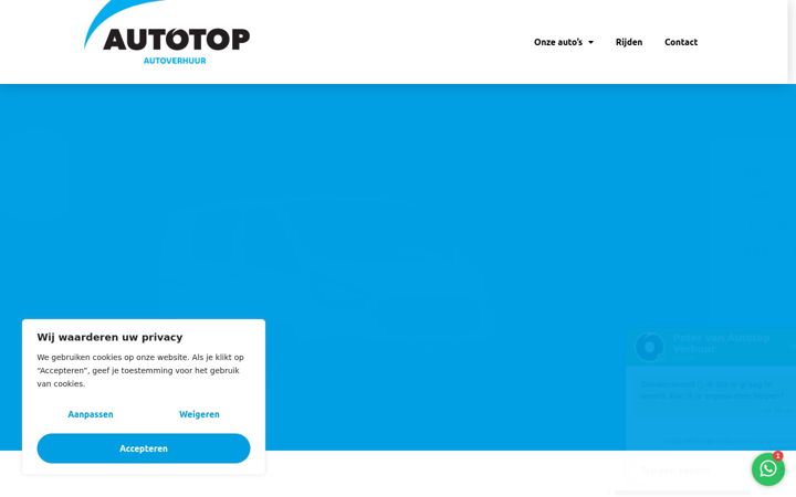 Screenshot of autotopverhuur.nl