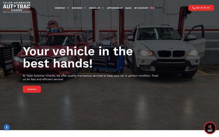 Skjermbilde av autotracvinaros.com