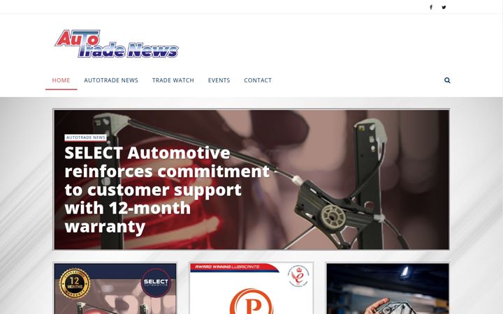 Screenshot of autotradenews.co.uk
