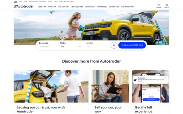 Screenshot of autotrader.co.uk