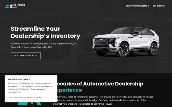 Skjermbilde av autotradesdirect.com
