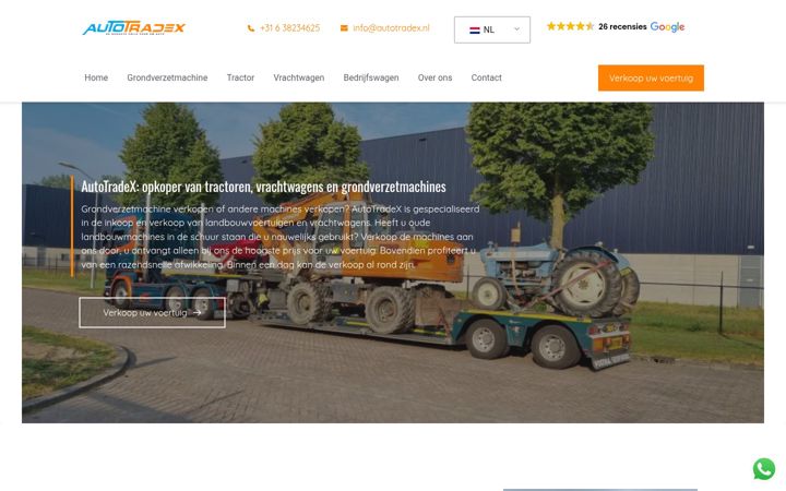 Screenshot of autotradex.nl