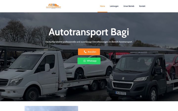 Screenshot of autotransport-bagi.de