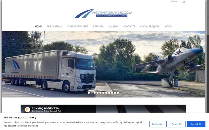 Screenshot ta' autotrasportiandricciola.it
