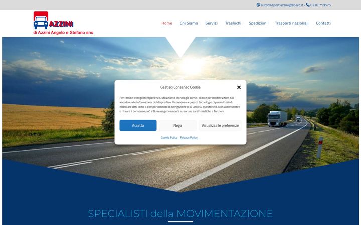 Skjermbilde av autotrasportiazzini.com