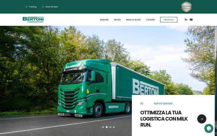 Screenshot of autotrasportibertoni.com