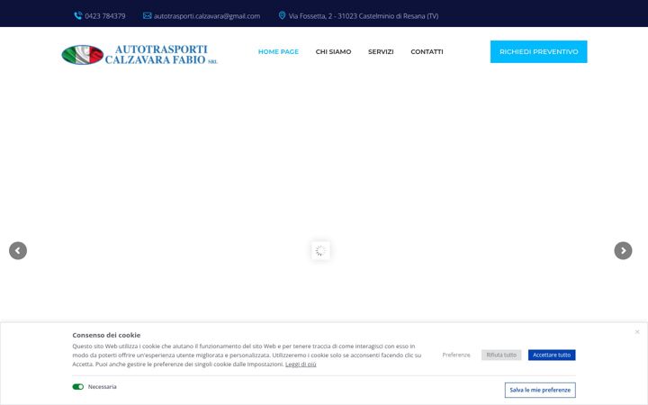 Screenshot of autotrasporticalzavara.it